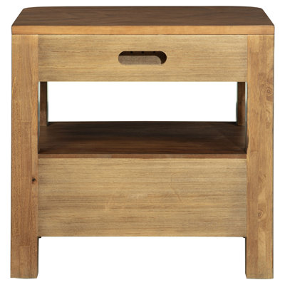  Table de chevet 2 tiroirs Ilythia Noyer