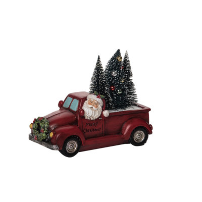  Arbre de Noël en résine multicolore 8,5 po