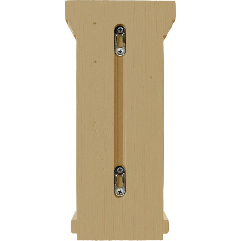 Corbeau encastré traditionnel, Brun, H 14 po x l 6,5 po x P 6,5 po