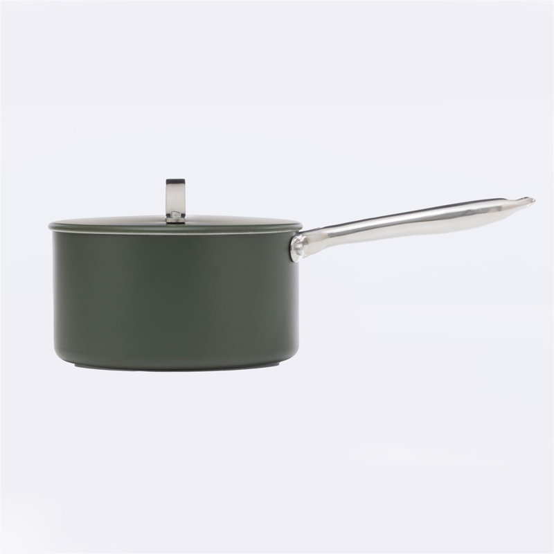 ProChef Green Ceramic-Coated Aluminium Saucepan, 3 Litres