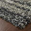 Tapis gris anthracite et gris tissé à la machine