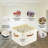 Foldable Shoe Storage Organizer Boxes Containers with Clear Cover and Adjustable Dividers-329250035