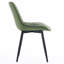 Chaise d'appoint rembourrée en similicuir Emsley avec pieds en métal-6037369