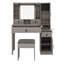 Bureau de coiffeuse avec miroir coulissant et lumières-1580355308
