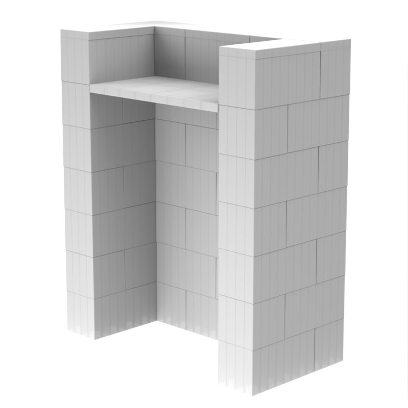 Podium en plastique 43 po, Translucide