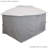 Athena Arlmont & Co. 125" x 77" 4-Piece Gazebo Sidewall Polyester Curtain Set - Gray-161668764