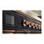ILVE UM15FDNS3BGG Majestic II 60 inch Dual Fuel Range with 9 Burners, Griddle (Natural Gas, Triple Glass Door, Blue Grey, Brass)-1199178762-1199178772