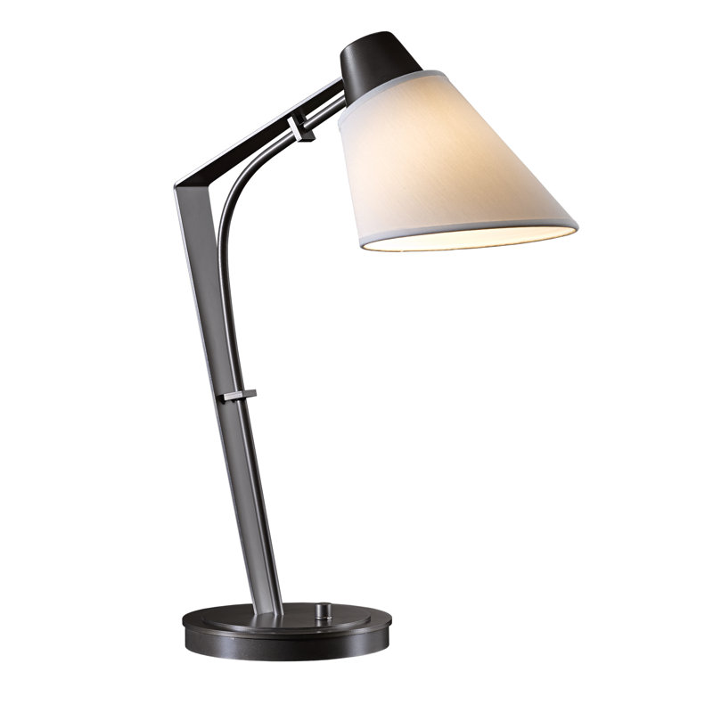 Reach 21.9" Desk Lamp, Natural Anna, Dark Smoke