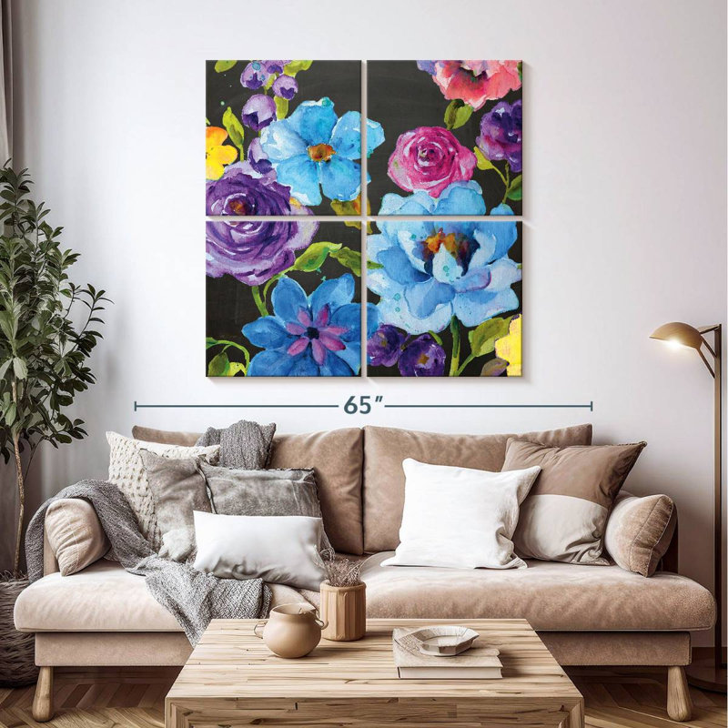 Mélange de fleurs Harnek Chalk, H 45 po x l 45 po
