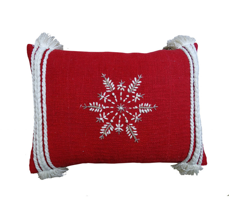 Housse et insert de coussin rectangulaire en mélange de coton 