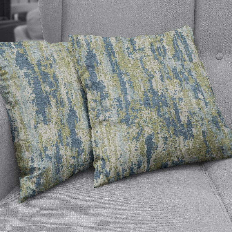 Tissu en chenille de marbre Abbeyshea par The Yard, Lagon