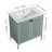 Arlener 30'' Single Bathroom Vanity with Ceramic Top-637171223