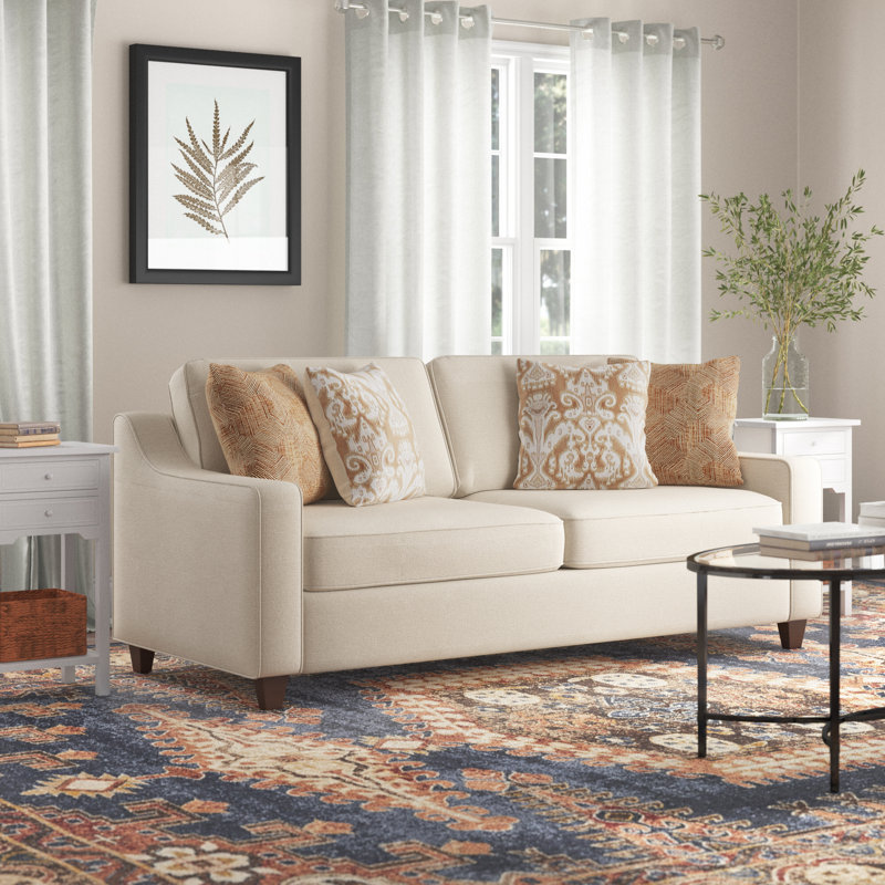 Canapé à accoudoirs inclinés en chenille 79,75 po Saduak