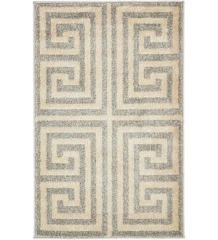 Geometric Indoor Rug, Rectangle 2' x 3'