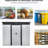8Ft X 6Ft Outdoor Metal Storage With Ventilation Feature - Improve Garden, Lawn Air Circulation Shed Lockable Sliding Doors And Transparent Plate For Spacious-125340200