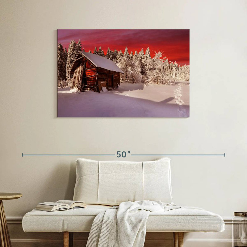 Lilie rustique chalet d'hiver, H 26 po x l 39 po