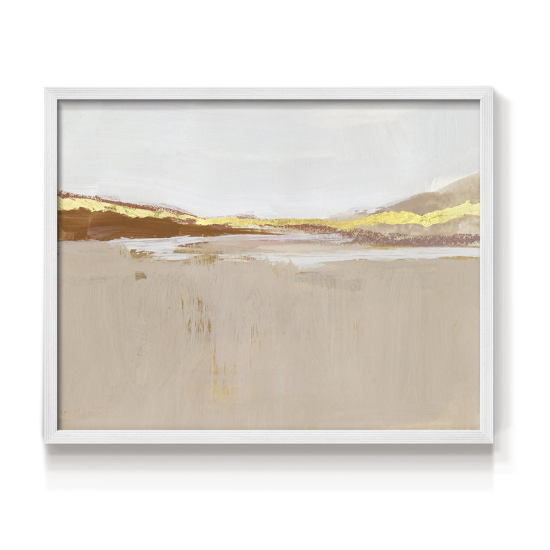 Gilded Expanse II - Reproduction encadrée - Restickable, H 11 po x l 14 po, Blanc