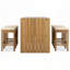 Ensemble de bar d'extérieur 5 pièces, ensemble de bar en bois pour la cour arrière