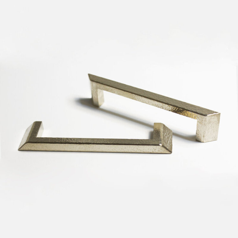 Pyramid Bar / Handle Pull, Hand Hammered Brass