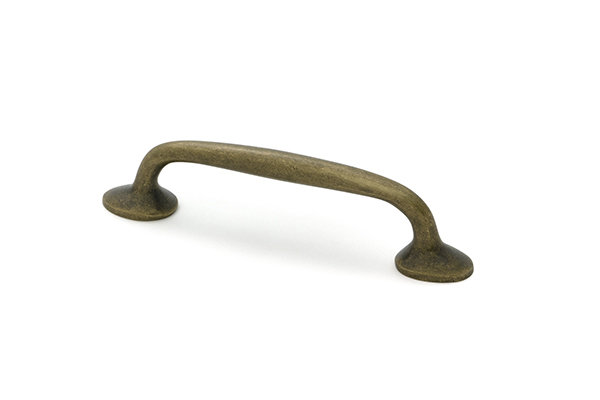 Moore Handle Pull, 3.8", Burnished Brass