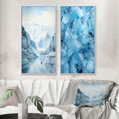 " Glacier Frozen Majesty Muted " 2 - Pieces