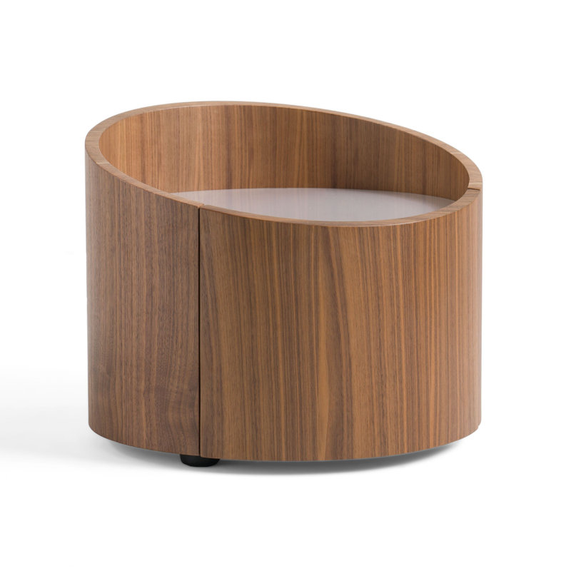 Table de chevet 1 tiroir Dever, Noyer