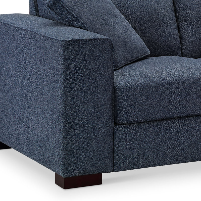 Fauteuil en polyester Gloska, 100 % polyester bleu