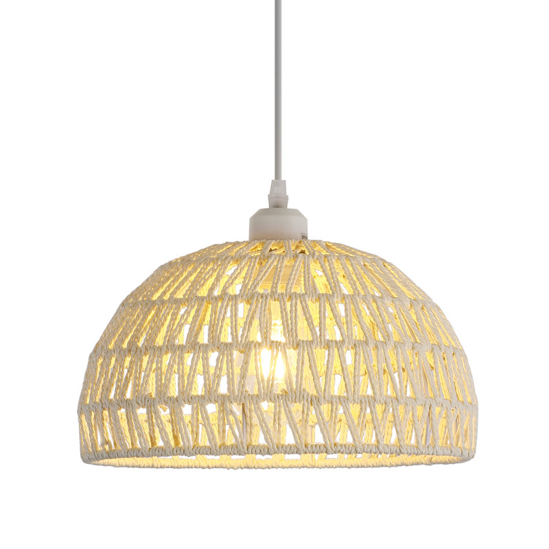 1-Light 30Cm Rattan Chandeliers Pendant Light
