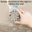 Serviteur de douche d'angle transparent avec crochet-272903609