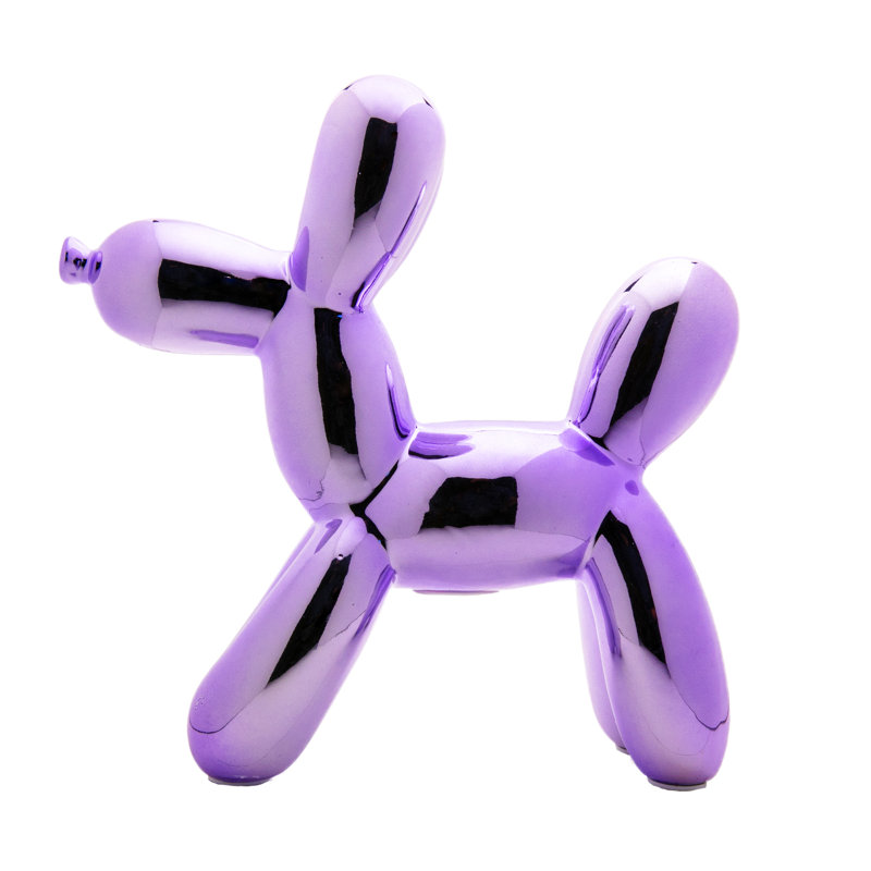 Tirelire pour chien en céramique Plus, H 12 po x l 4 po x P 12 po, Lavande