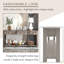 Console / canapé avec tiroirs de rangement et tablette inférieure pour le vestibule-1654849955