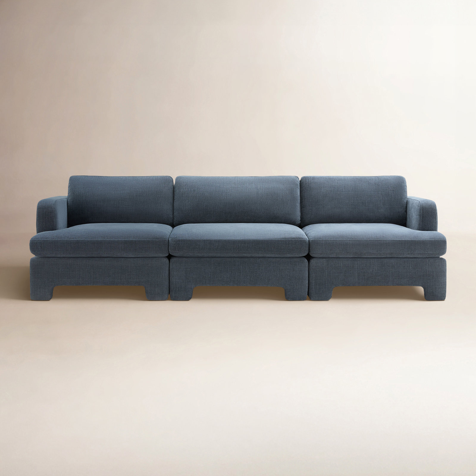 Jolie 116" Modular Sectional, Selene Indigo Performance Chenille