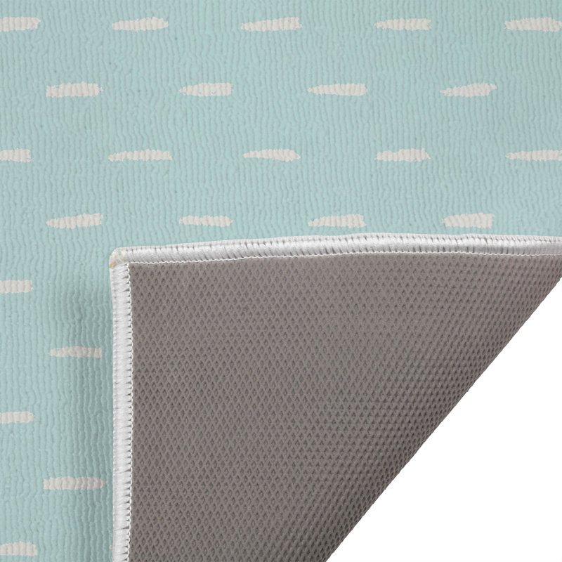 Tapis de toilette rectangulaire absorbant et antidérapant Long Drop