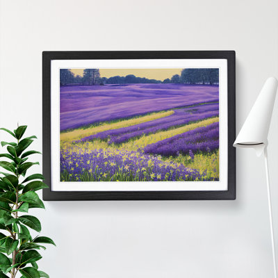 XH1022-6362X Mystical Bluebell Field - Single Picture Frame Print
