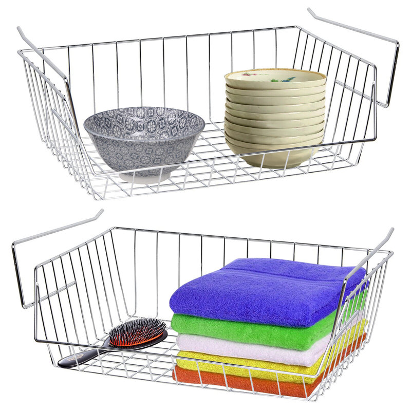 Keen Steel Under Shelf Basket, Chrome