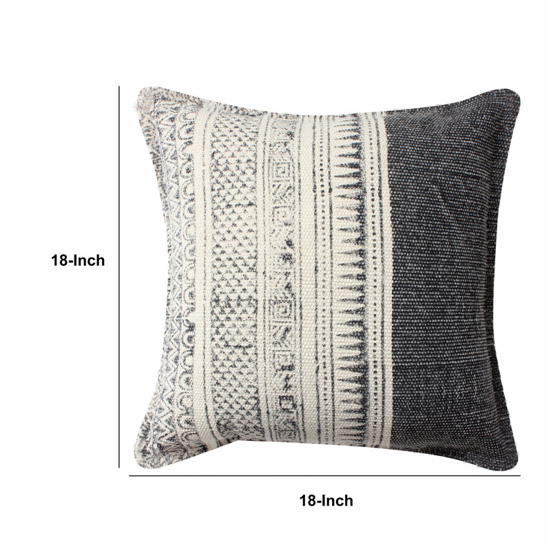  Dhurri Cotton Throw Pillow