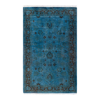 Fine Vibrance One-of-a-Kind 3' 2" X 5' 2" Hand Knotted Area Rug