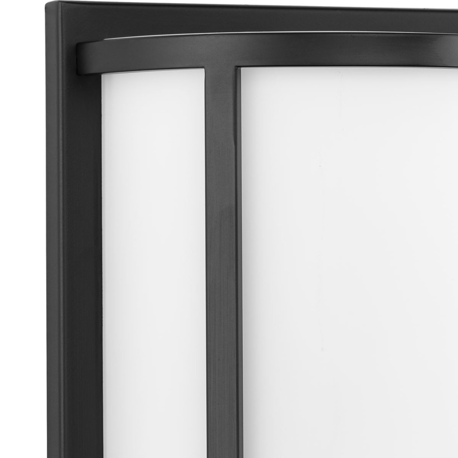 2 Light Glass Dimmable Flush Mounted Sconce, Matte Black