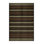 Machine Washable Horizontal Stripes Brown Area Rug