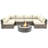 Lsi Fully Assembled 7 Peice Sectional Seating Group With Sunbrella Cushions And Fire Pit-606470885