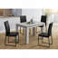 Table de salle à manger, rectangulaire, 48 po, petite, cuisine, salle à manger, stratifié gris, contemporain, moderne-1386462339