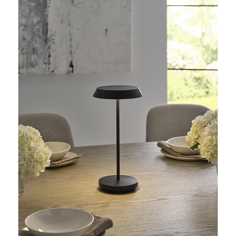 Tepa Accent Rechargeable Table Lamp, Black
