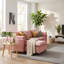 Canapé modulaire en L 108,5 po avec repose-pieds mobile, canapé-lit en chenille rembourré 3 places avec ressorts ensachés pour le salon, l’appartement et les grands espaces-1546585213