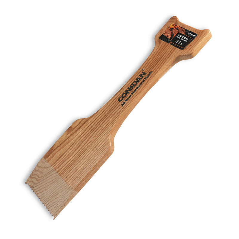 Grattoir à grillage en chêne massif CONDAN, H 19,5 po x l 5 po x P 0,75 po