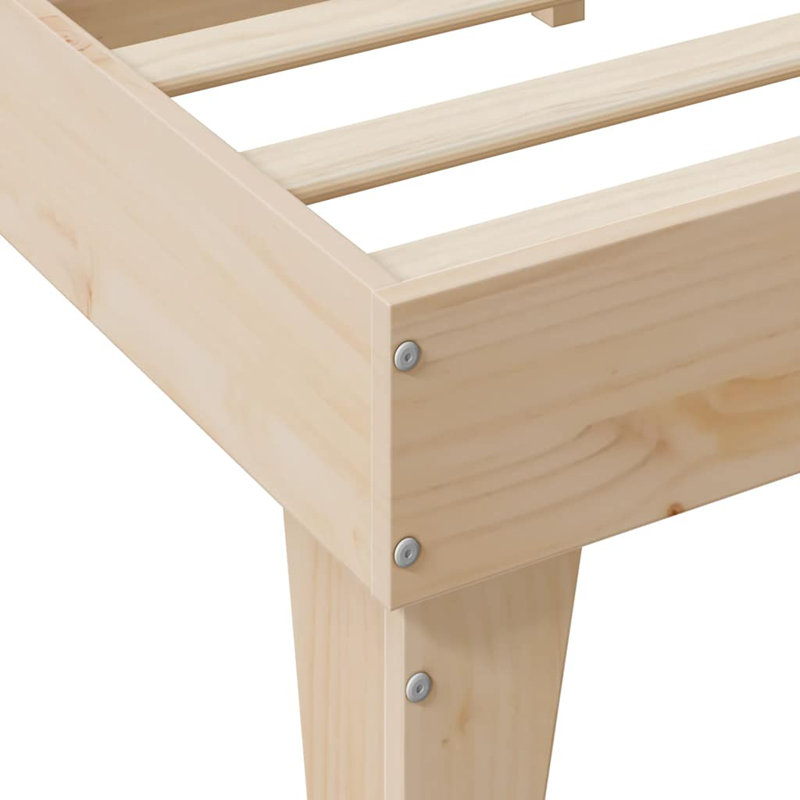 Solid Wood Storage Bed, Double (4'6), Brown