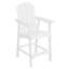Méridienne d'extérieur en blanc, conception classique, fabrication de hanches et d'acier inoxydable, plateau central pour petits objets, siège blanc avec style, matériau, 304 accessoires, cour arrière