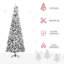 Arbre de Noël artificiel enneigé 9 pieds avec branches de pin HOMcom