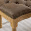 Ensemble de 2 chaises d'appoint rembourrées ovales et capitonnées-921324017
