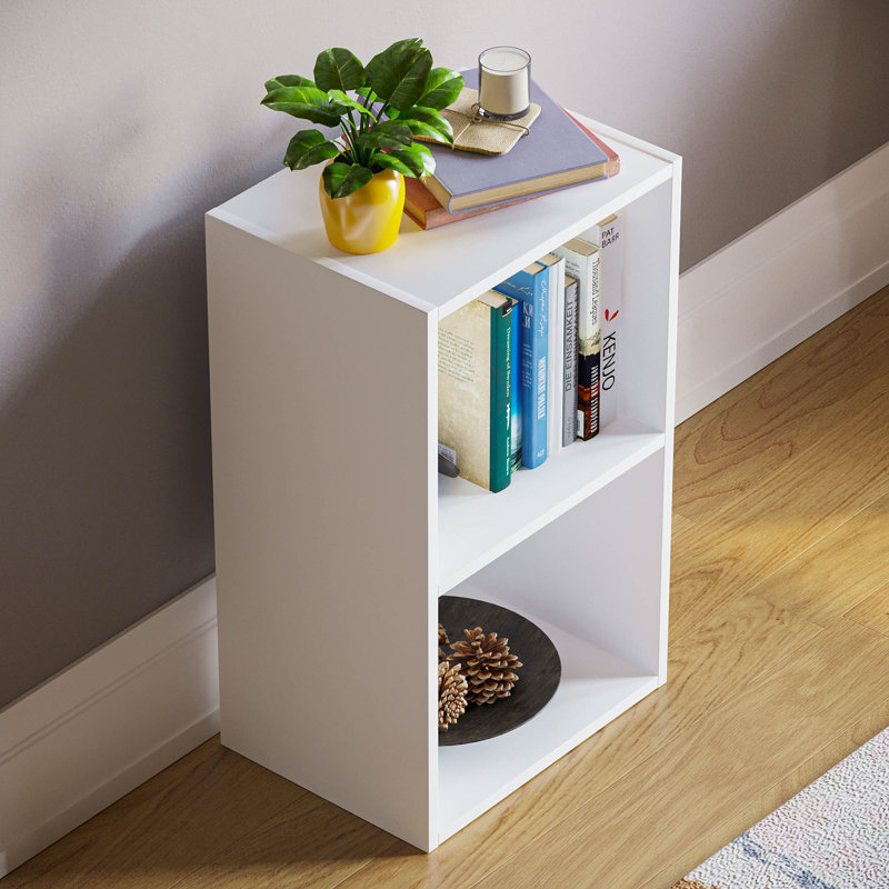 Gerardi 32cm W Standard Bookcase, White, 54 cm H x 32 cm W