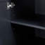 Armoire de rangement haute et large avec portes pour salle de bain / bureau, trois tiroirs, noir-1106653426